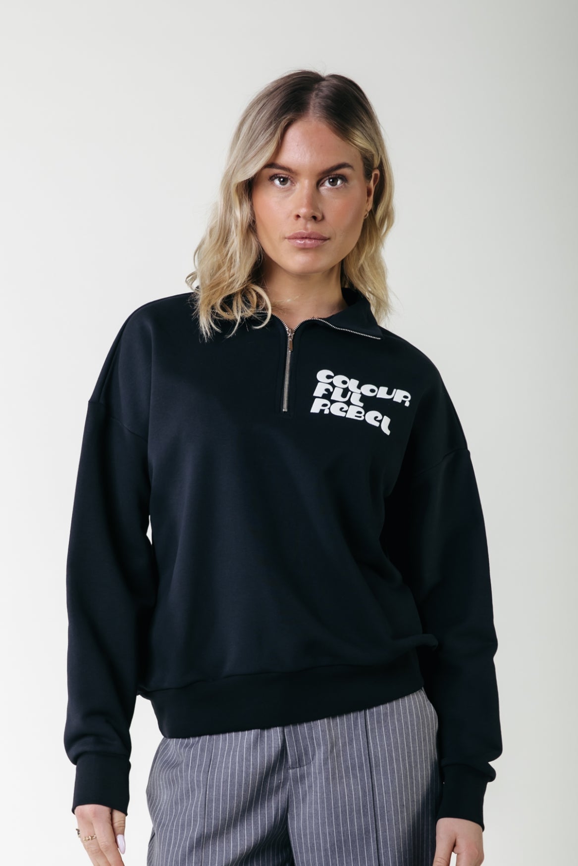 Uni Logo Relaxed Zip Sweat